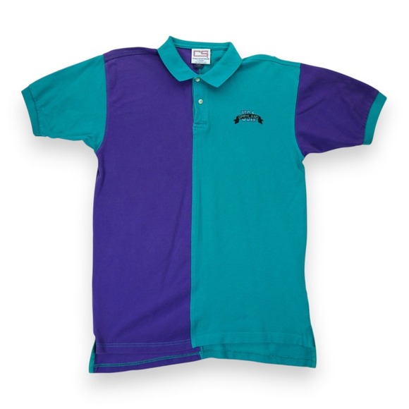 Other - Vintage 90s Men's Polo Shirt Color Block Opryland Nashville USA Short Sleeve
